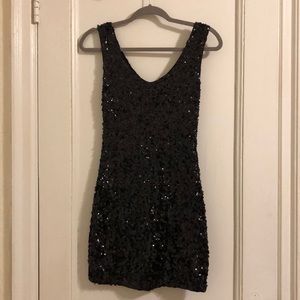 Mini black dress